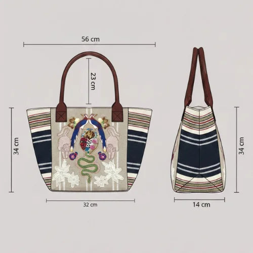 Daisy/Blue Stripe