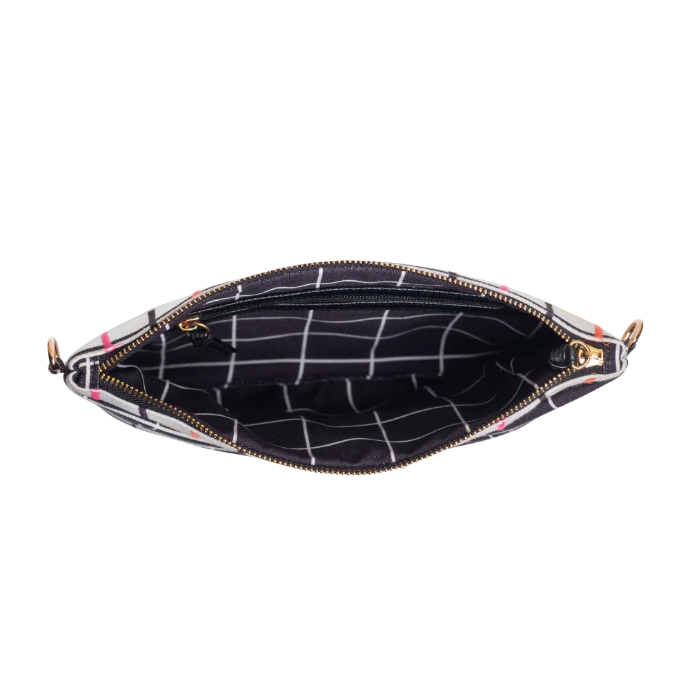 Carrie clutch in Plaid