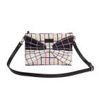 Carrie clutch in Plaid