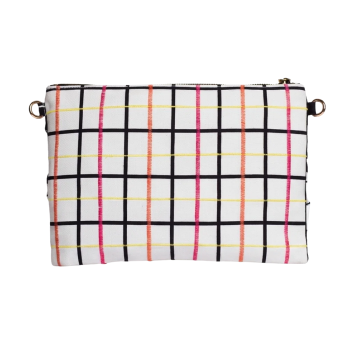 Carrie clutch in Plaid