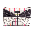 Carrie clutch in Plaid