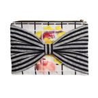 Carrie clutch in Stripes