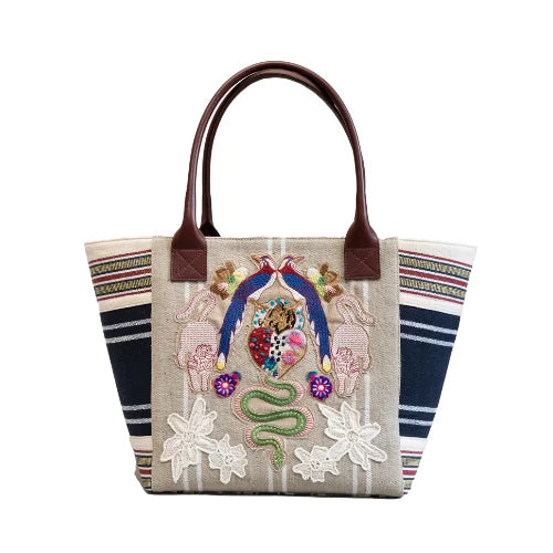 Daisy/Blue Stripe