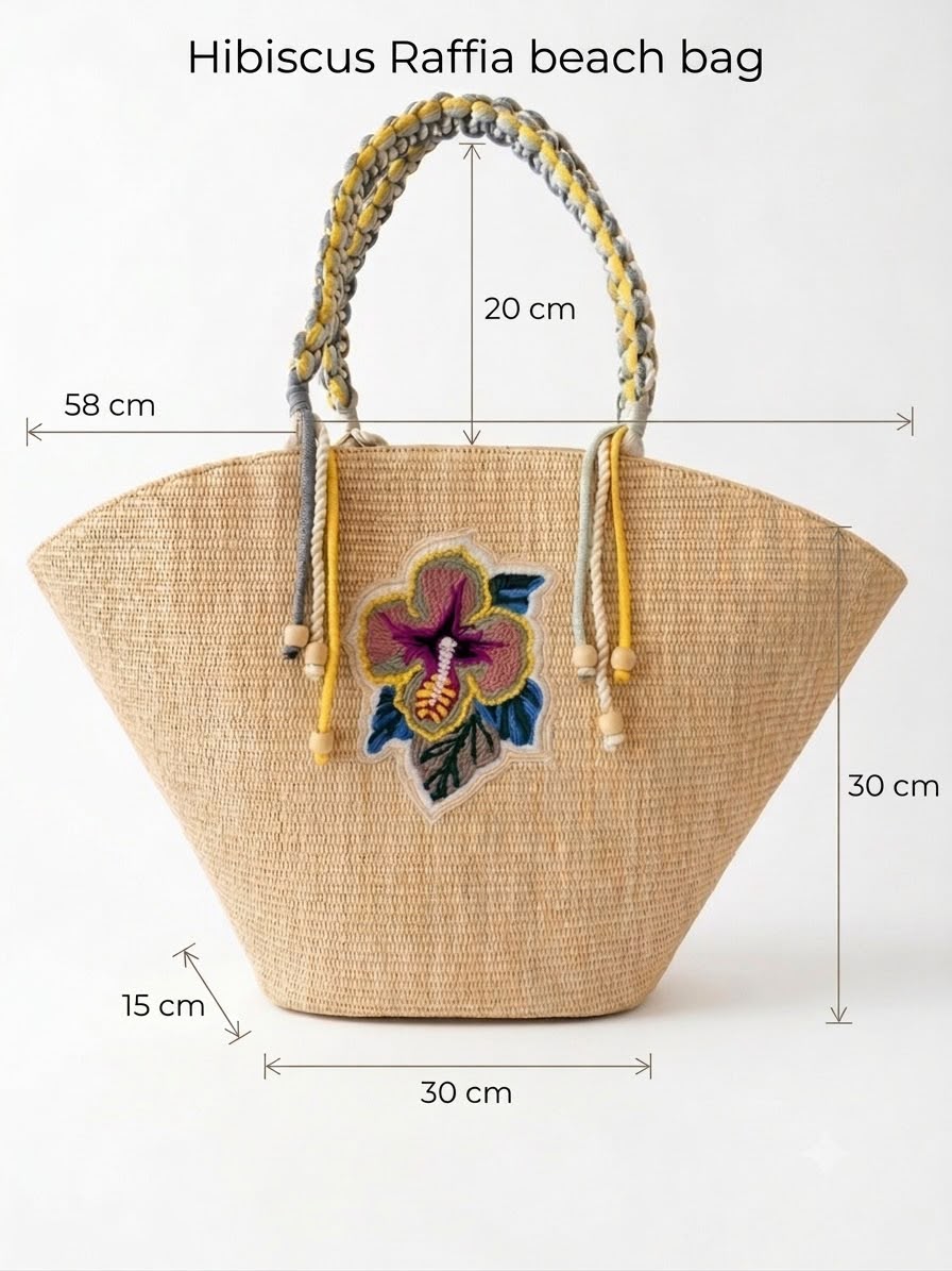 Hibiscus beach Bag
