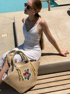 Hibiscus beach Bag